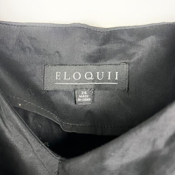 NWT Eloquii black midi dress tie front adjustable straps Plus Size 24 - Picture 4 of 5